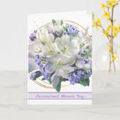 Internationaler Frauentag, Crocuses Karte (Gelbe Blume)