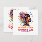 Internationaler Frauentag Einladung (Vorne/Hinten)