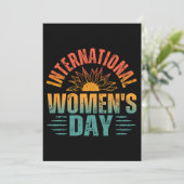 INTERNATIONALER FRAUENTAG EINLADUNG (Stehend Vorderseite)