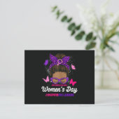 Internationaler Frauentag Einladung (Stehend Vorderseite)