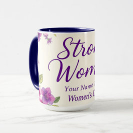 Internationaler Frauentag Elegantes Skript Tasse