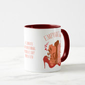 Internationaler Frauentag EMPOWERED Fists Stiletto Tasse (VorderseiteRechts)