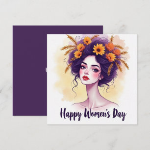 Internationaler Frauentag Feiertagskarte