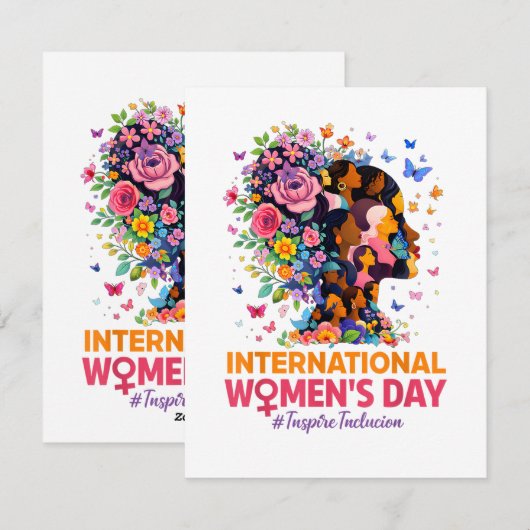 Internationaler Frauentag Feiertagskarte (Vorne/Hinten)