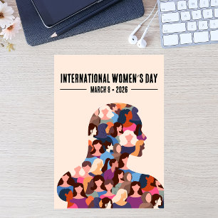 Internationaler Frauentag Feiertagskarte