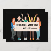Internationaler Frauentag Feiertagskarte (Vorne/Hinten)