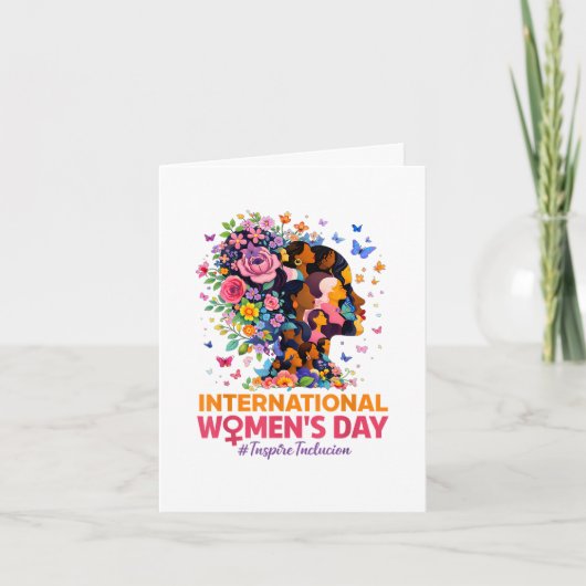 Internationaler Frauentag Feiertagskarte (Vorderseite)
