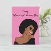 Internationaler Frauentag Feiertagskarte (Stehend Vorderseite)