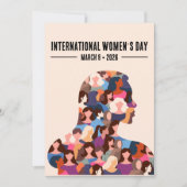 Internationaler Frauentag Feiertagskarte (Vorderseite)