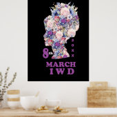 Internationaler Frauentag: Feminist feiern Poster (Küche)