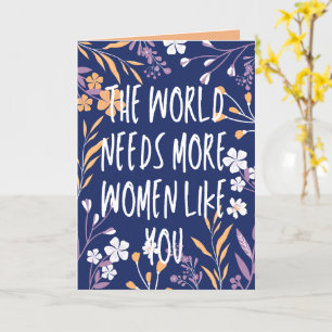 Internationaler Frauentag Floral Karte