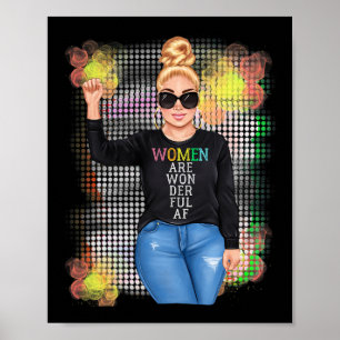 Internationaler Frauentag Frauengeschichte Monat F Poster