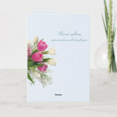 Internationaler Frauentag - Frühlingsblumen Karte (Rückseite)