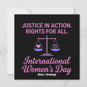 Internationaler Frauentag Gerechtigkeit In Aktion Einladung