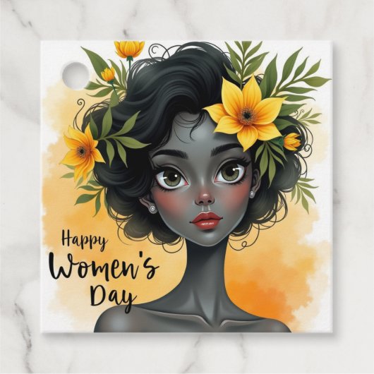 Internationaler Frauentag Geschenkanhänger (Vorderseite)