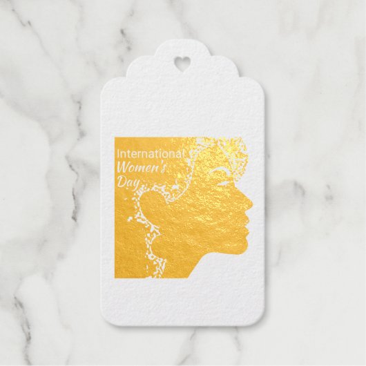 Internationaler Frauentag. Geschenkanhänger (Vorderseite)