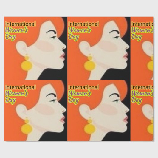 Internationaler Frauentag. Geschenkpapier (Flach)