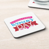 Internationaler Frauentag Getränkeuntersetzer (Linke Seite)