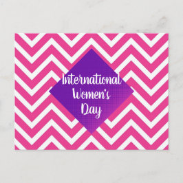 Internationaler Frauentag in Pink Postkarte