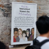 Internationaler Frauentag ist März 8. Plakat