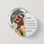 Internationaler Frauentag | IWD #GivetoGain Button (Vorne & Hinten)