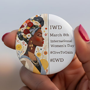 Internationaler Frauentag IWD #GivetoGain Button