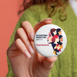 Internationaler Frauentag | IWD - MÄRZ 8 Button