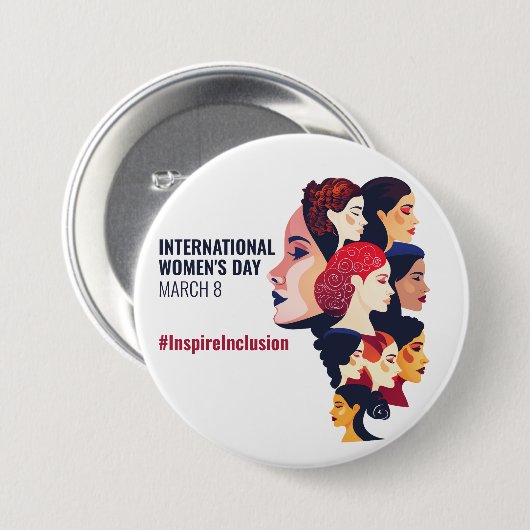 Internationaler Frauentag | IWD - MÄRZ 8 Button (Vorne & Hinten)