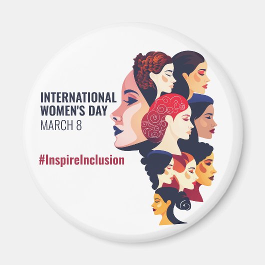 Internationaler Frauentag | IWD - MÄRZ 8 Magnet (Vorne)