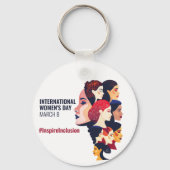 Internationaler Frauentag | IWD - MÄRZ 8 Schlüsselanhänger (Rückseite)