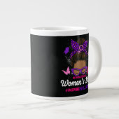 Internationaler Frauentag Jumbo-Tasse (Vorderseite Rechts)