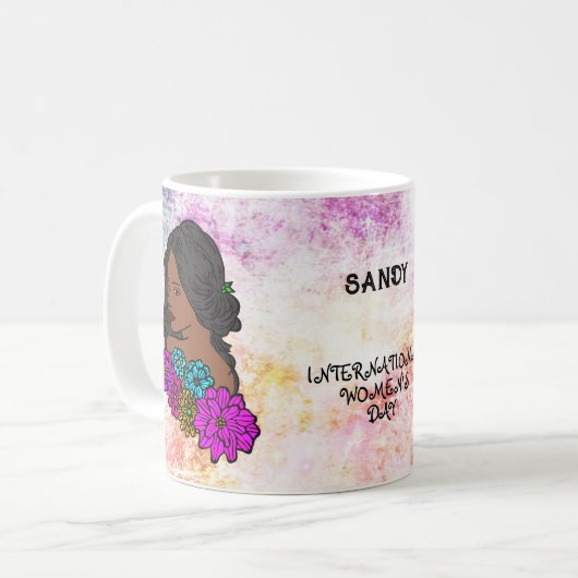 Internationaler Frauentag Kaffeetasse (Vorderseite Links)