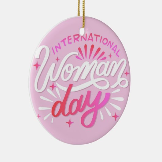 Internationaler Frauentag Keramik Ornament (Rechts)