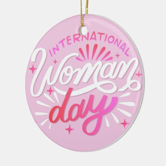 Internationaler Frauentag Keramik Ornament (Links)