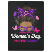 Internationaler Frauentag Klemmbrett (Rückseite)