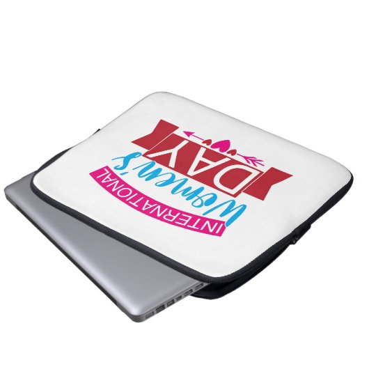 Internationaler Frauentag Laptopschutzhülle (Vorne Knopf)