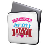 Internationaler Frauentag Laptopschutzhülle (Vorderseite Links)