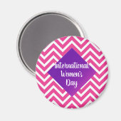 Internationaler Frauentag Magnet (Vorderseite/Rückseite)