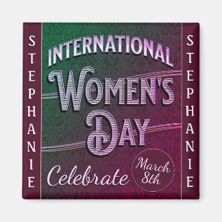 Internationaler Frauentag Magnet
