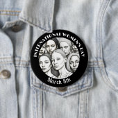 Internationaler Frauentag März 8. Button (Beispiel)
