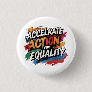Internationaler Frauentag März 8. Button