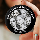 Internationaler Frauentag März 8. Button