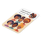 Internationaler Frauentag März 8 flexibel Magnet (Linke Seite)