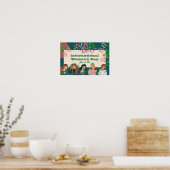 Internationaler Frauentag März 8. Floral Klein Poster (Küche)
