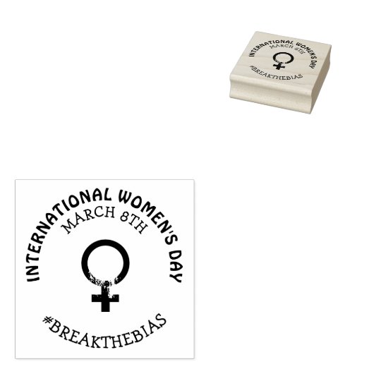 Internationaler Frauentag | März 8. Gummistempel (Stempel)
