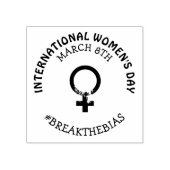 Internationaler Frauentag | März 8. Gummistempel (Prägung)