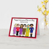 Internationaler Frauentag März 8. Karte (Gelbe Blume)