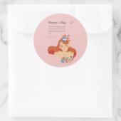 Internationaler Frauentag März 8. Runder Aufkleber (Tasche)