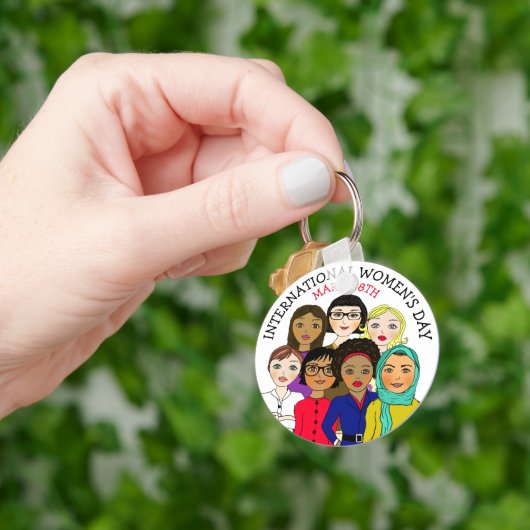 Internationaler Frauentag März 8. Schlüsselanhänger (Hand)
