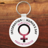 Internationaler Frauentag | März 8. Schlüsselanhänger (Vorderseite)